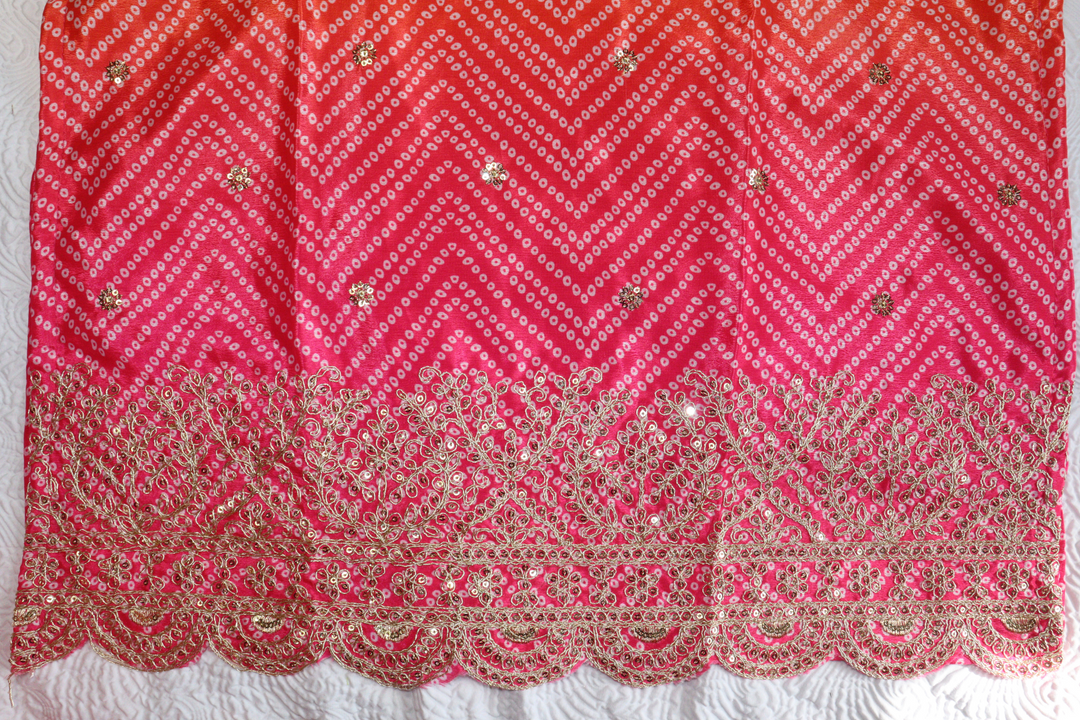 Heavy Pure Chinon Silk Digital Print With silk inner [SKU:D103842]
