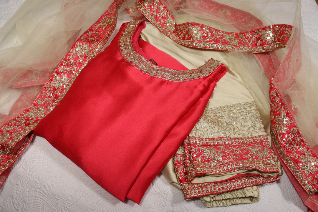 Heavy Malay Satin Silk With Heavy Embroidery Coding Sequence Work[SKU:D103272]