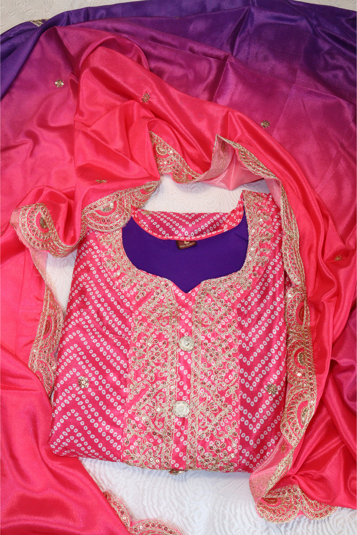 Heavy Pure Chinon Silk Digital Print With silk inner [SKUD103742]