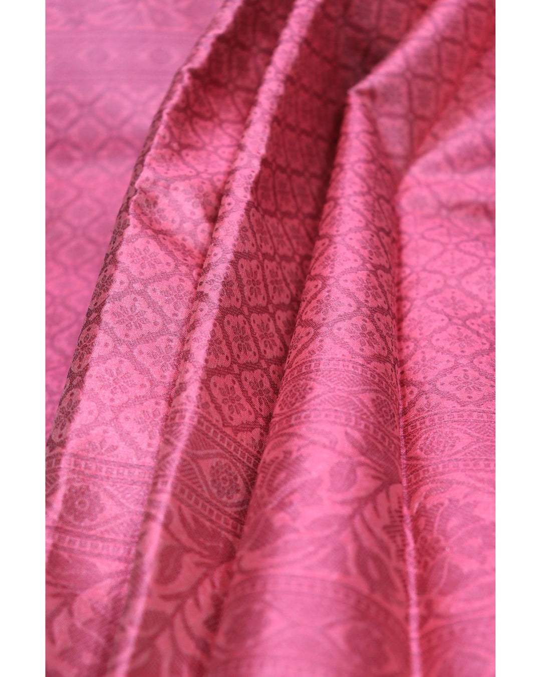 Gajari color soft handloom raw silk saree with weaving work