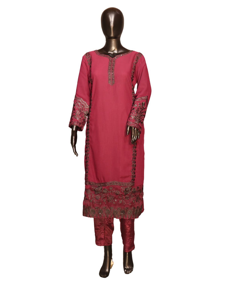 Dark Purple Designer Party Wear Salwar Suit