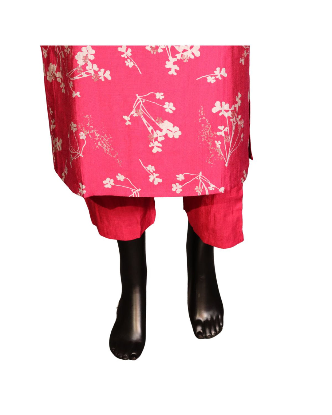 Hot Pink Computer-Printed Salwar Suit in Vertican Fabric