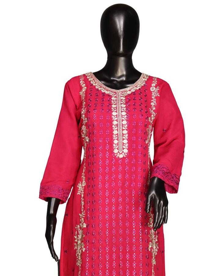 Hot Pink Premium Designer Salwar Suit