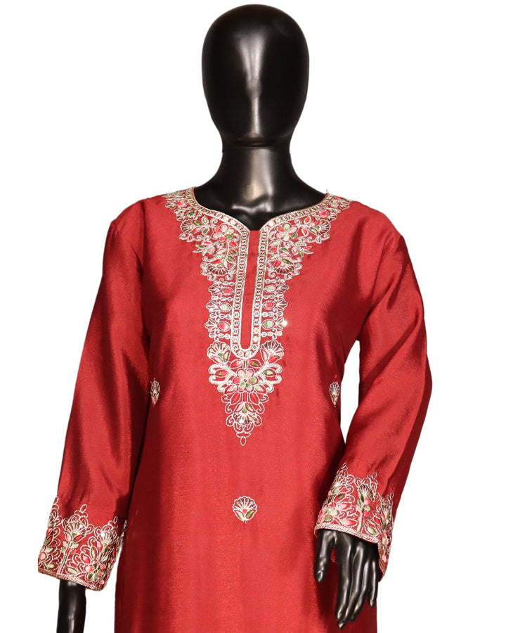 Maroon Designer Party Wear Salwar Suit