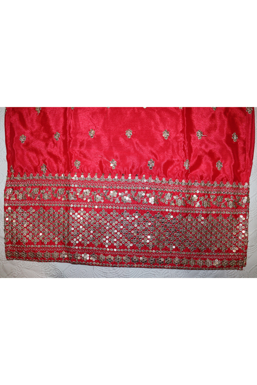 Havy pure Chinon With 3mm embroidery work [SKU:D104052]
