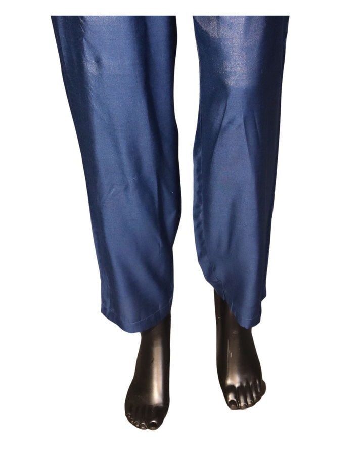 Navy Blue Muslin Embroidery Worked Salwar Suit