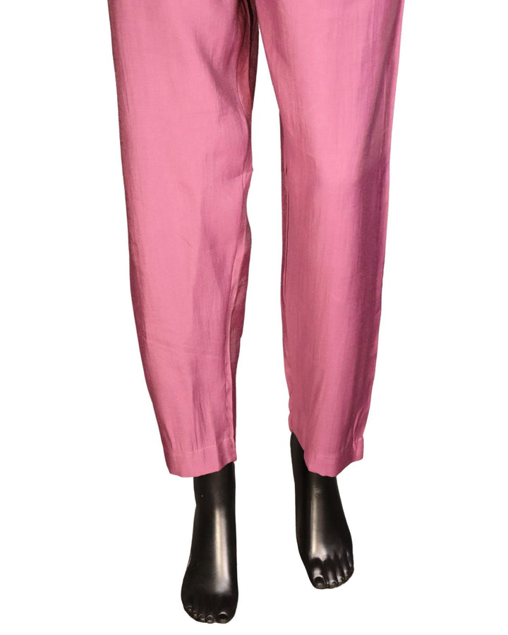 Onion Pink Computer Embroidery Salwar Suit In Modal Muslin Fabric