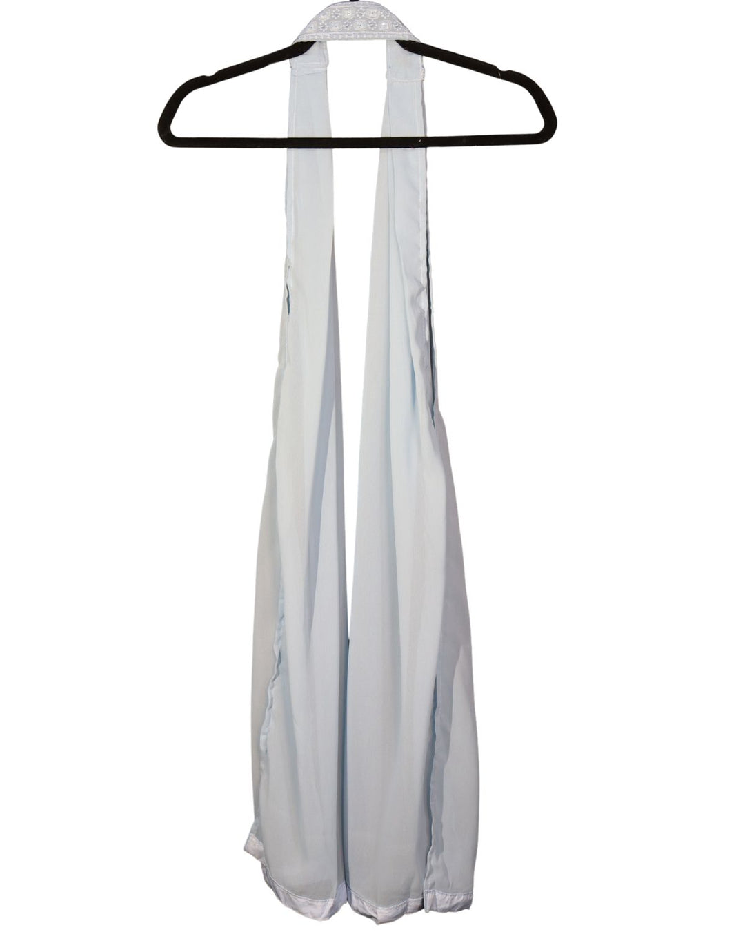 Baby Blue Faux georgette Schiffli Worked Sharara Suit