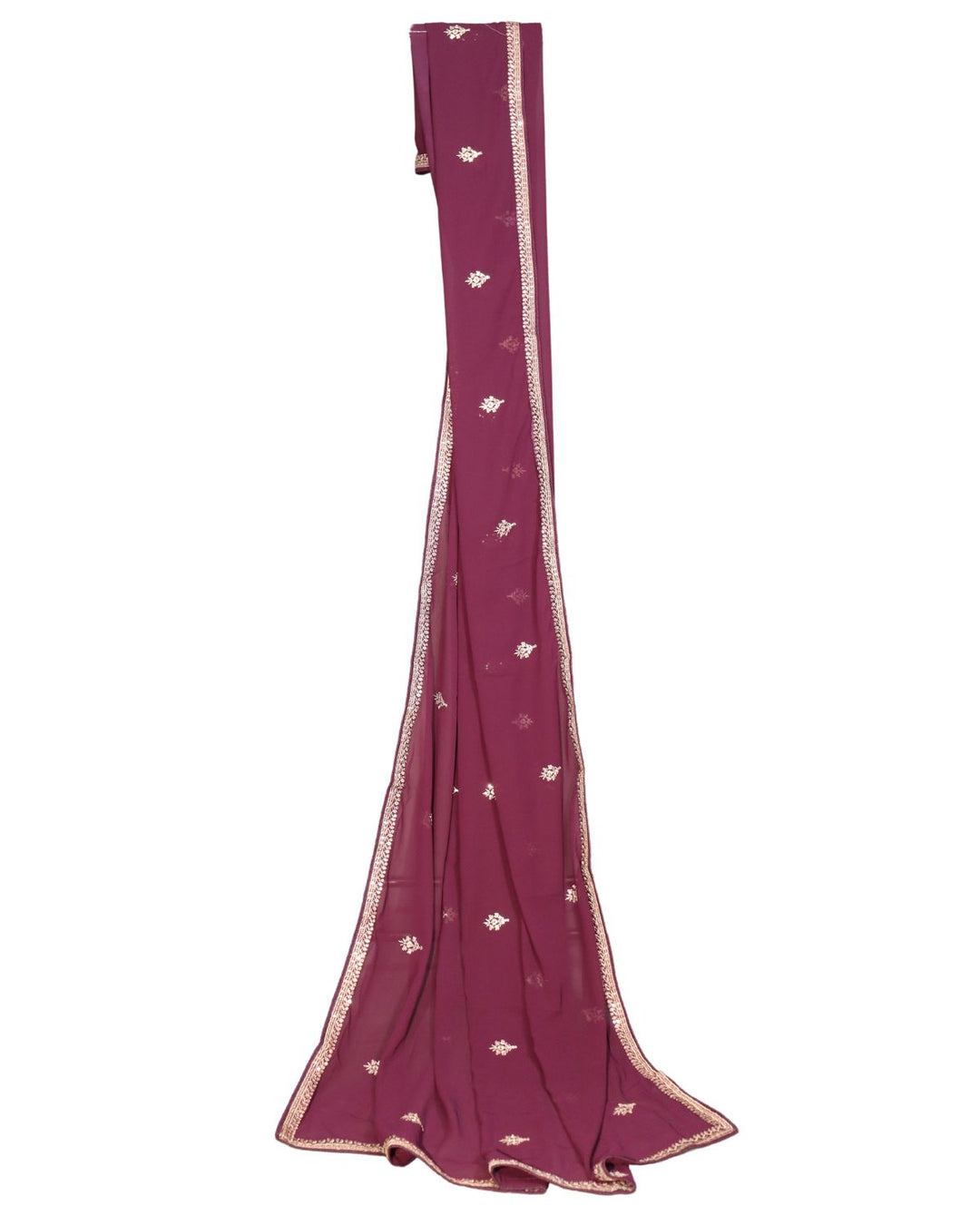 Purple Premium Georgette Heavy Embroidery Worked Anarkali Suit