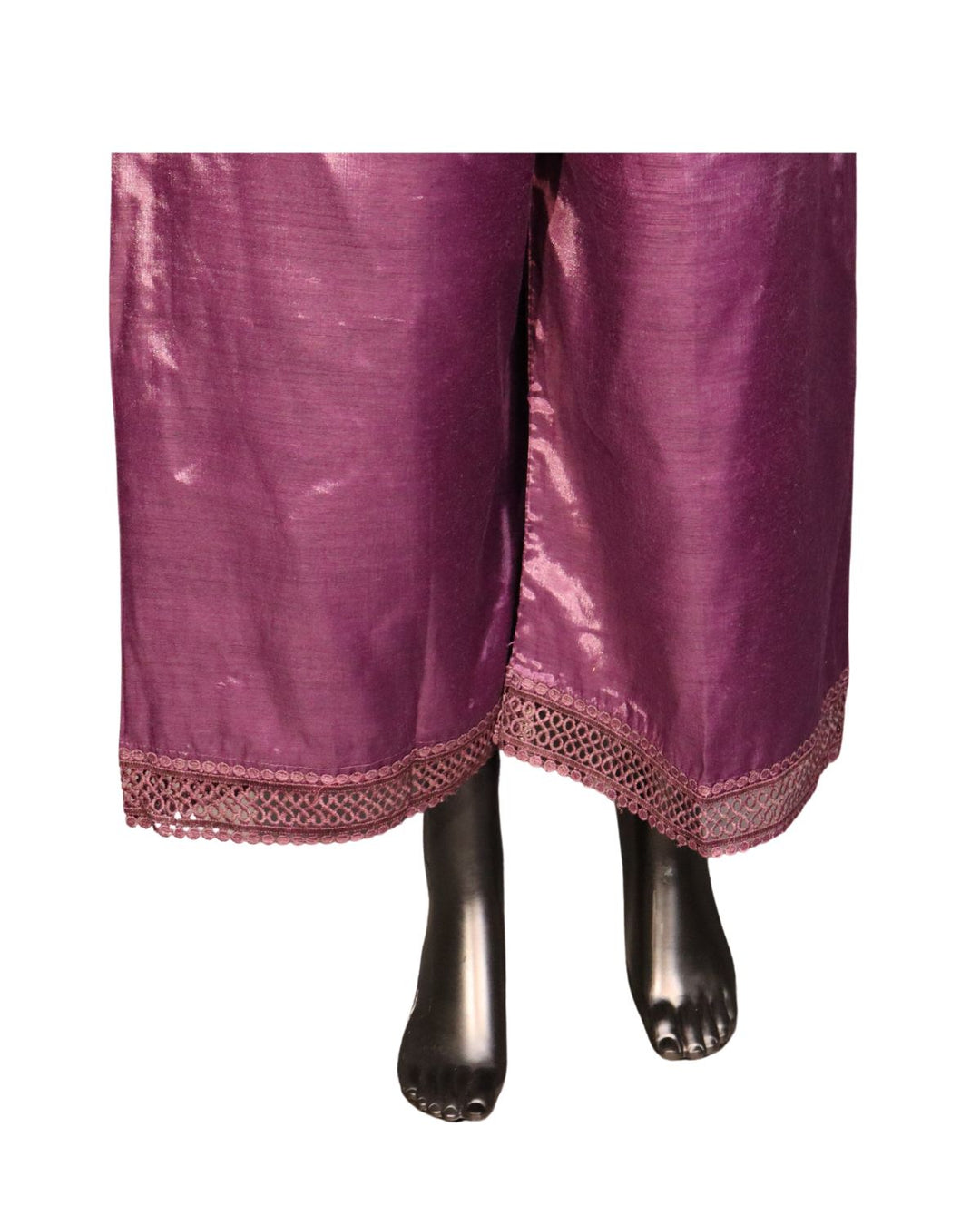 Wine Faux Georgette Exclusive Embroidery & Sequence Worked Pakistani Salwar Suit