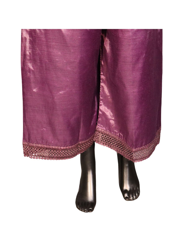 Wine Faux Georgette Exclusive Embroidery & Sequence Worked Pakistani Salwar Suit