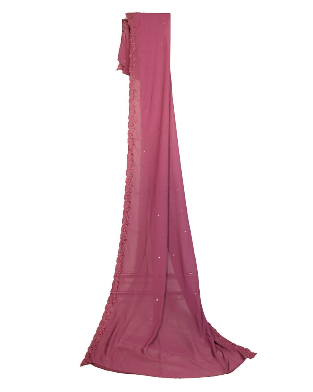 Wine Faux Georgette Exclusive Embroidery & Sequence Worked Pakistani Salwar Suit