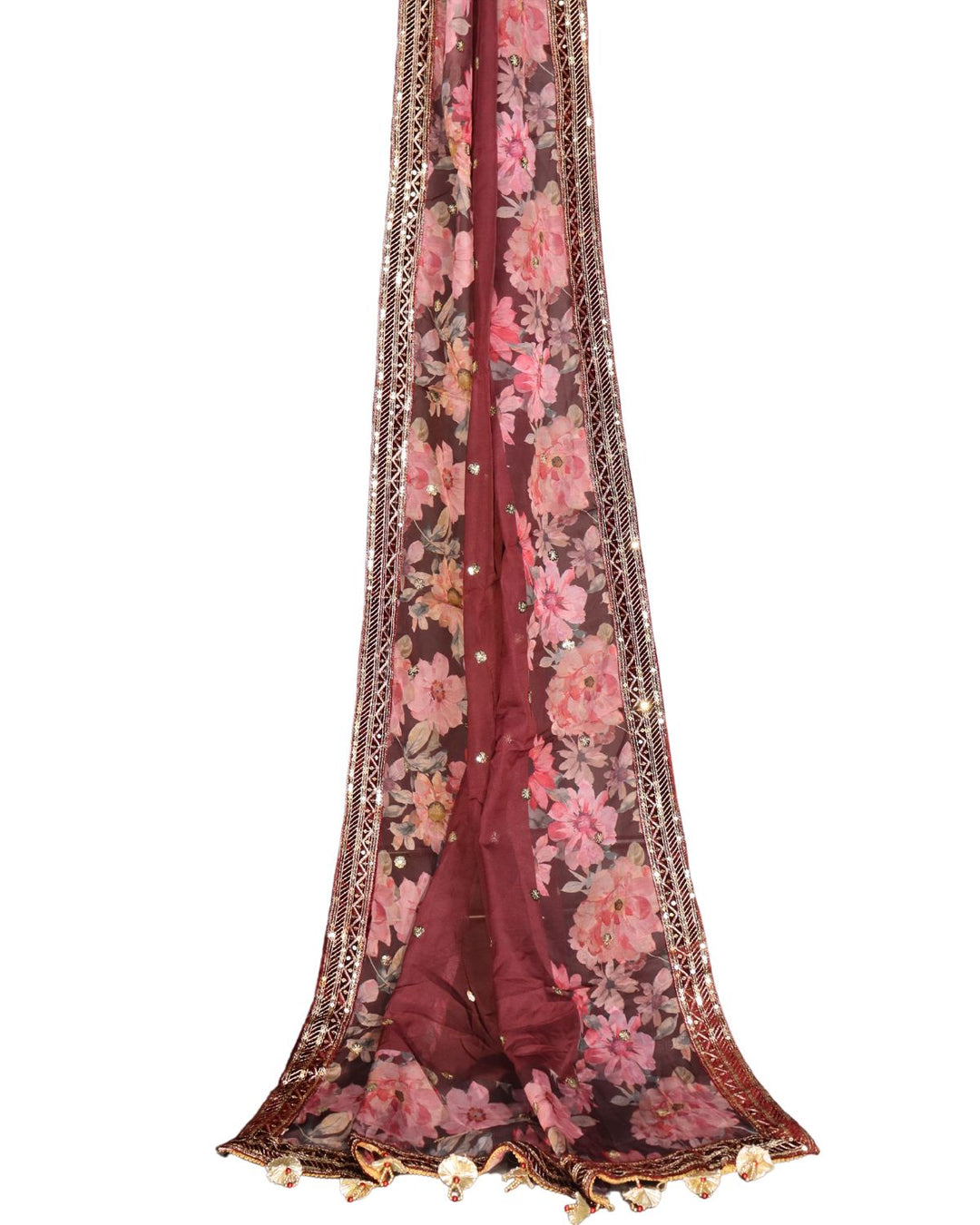 Maroon Heavy Pure Viscose Velvet With Embroidery Worked Salwar Suits