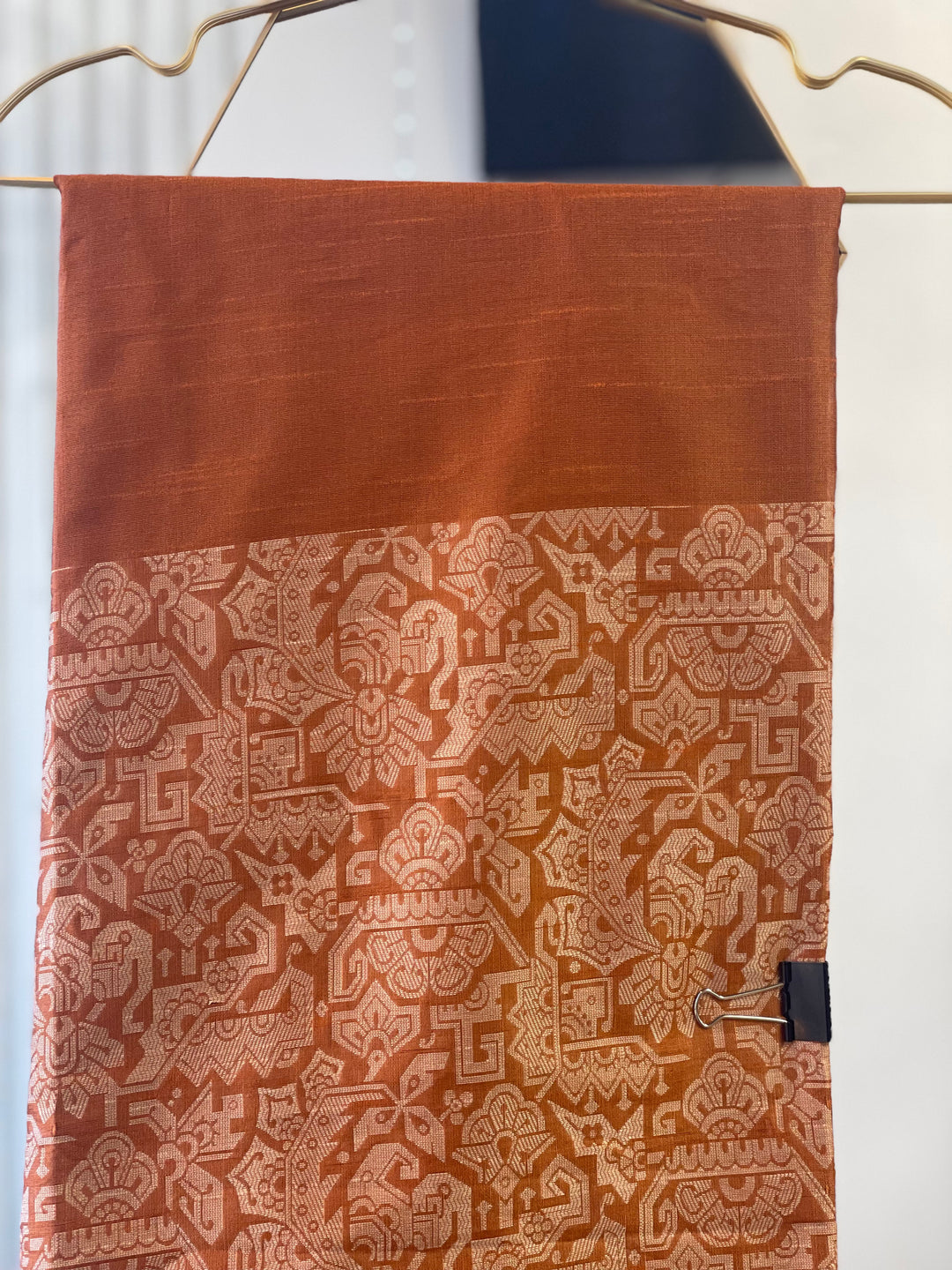 # Mustered Banglori Handloom Raw Silk Saree [SKU: SO104209]