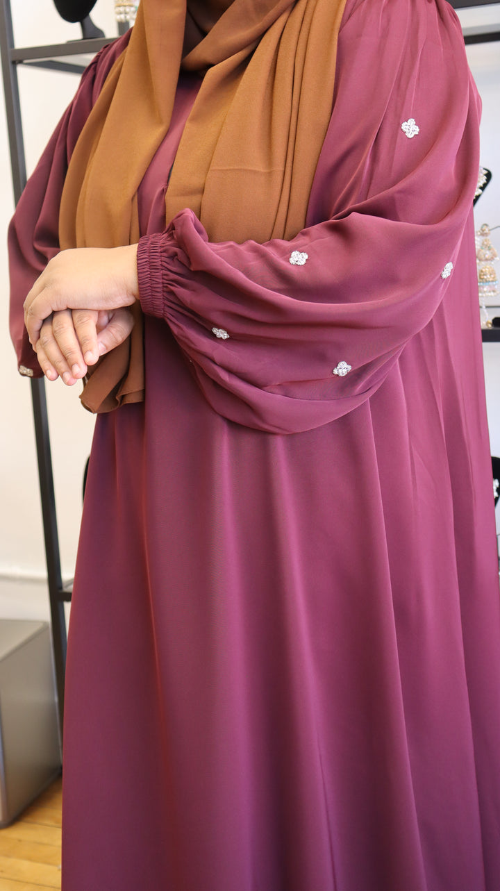 Dusky Rose Premium Nida Abaya [SKU: A010324]