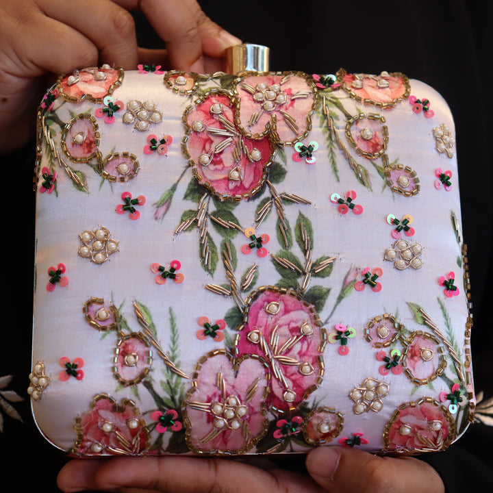 Square Floral clutch [SKU C101852]