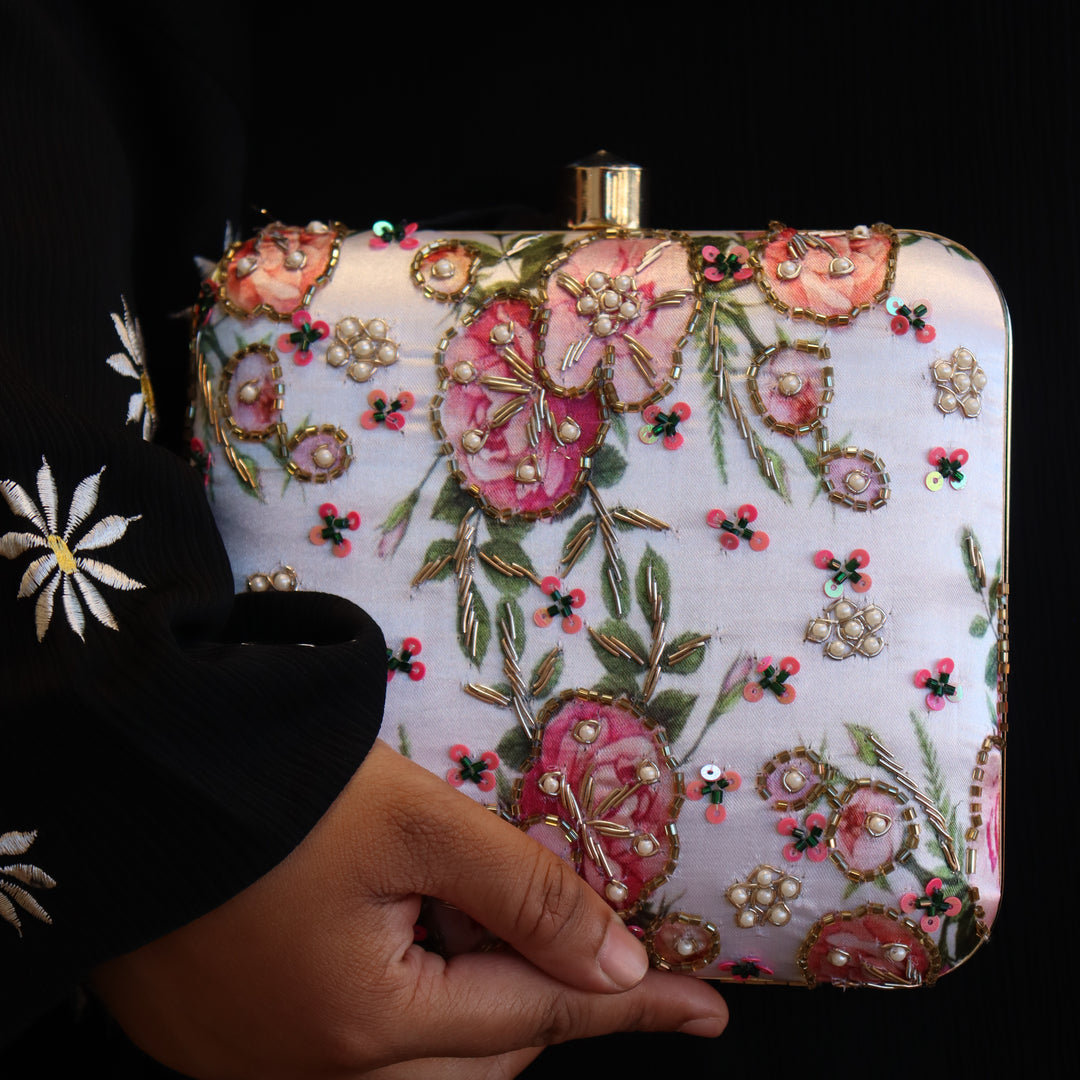 Square Floral clutch [SKU C101852]