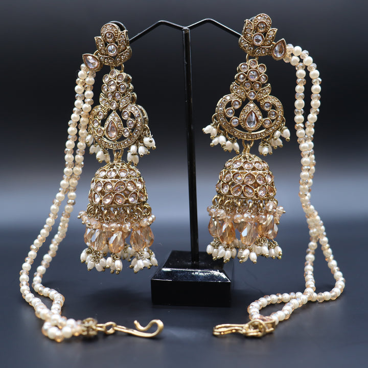 Beige Premium AD Stone Pakistani Set [SKU: N011622]