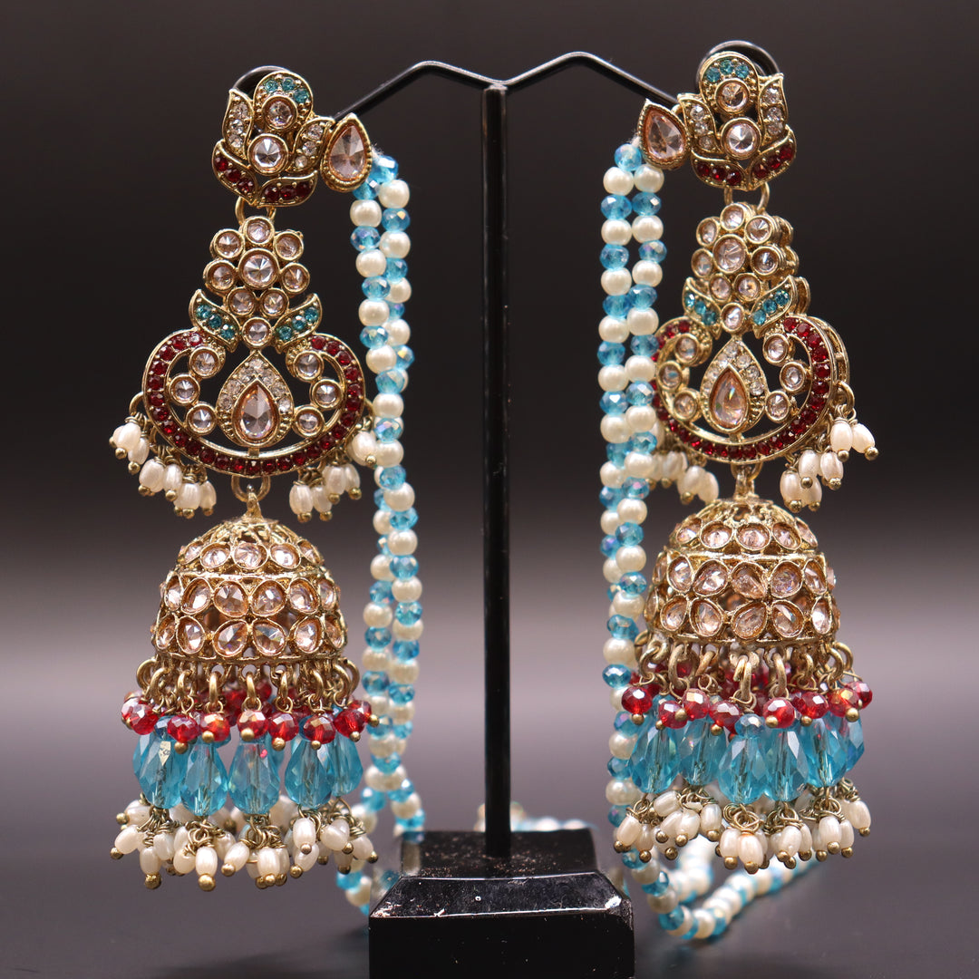 Multi Colored Premium AD Stone Pakistani Set [SKU: N011522]