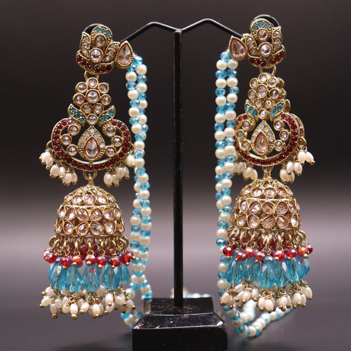 Multi Colored Premium AD Stone Pakistani Set [SKU: N011522]