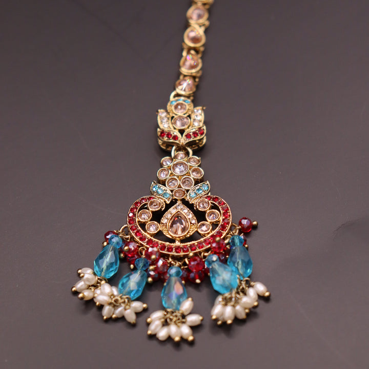 Multi Colored Premium AD Stone Pakistani Set [SKU: N011522]