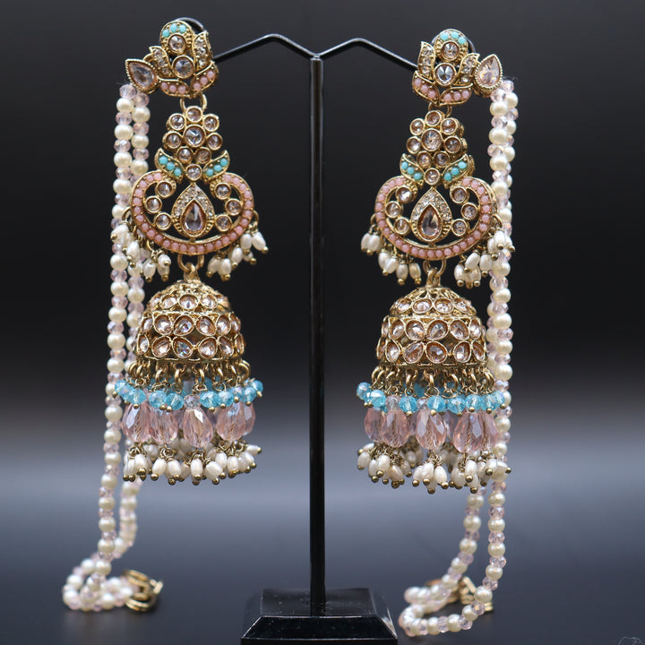 Multi Colored Premium AD Stone Pakistani Set [SKU: N011422]