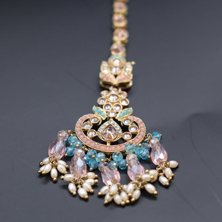 Multi Colored Premium AD Stone Pakistani Set [SKU: N011422]