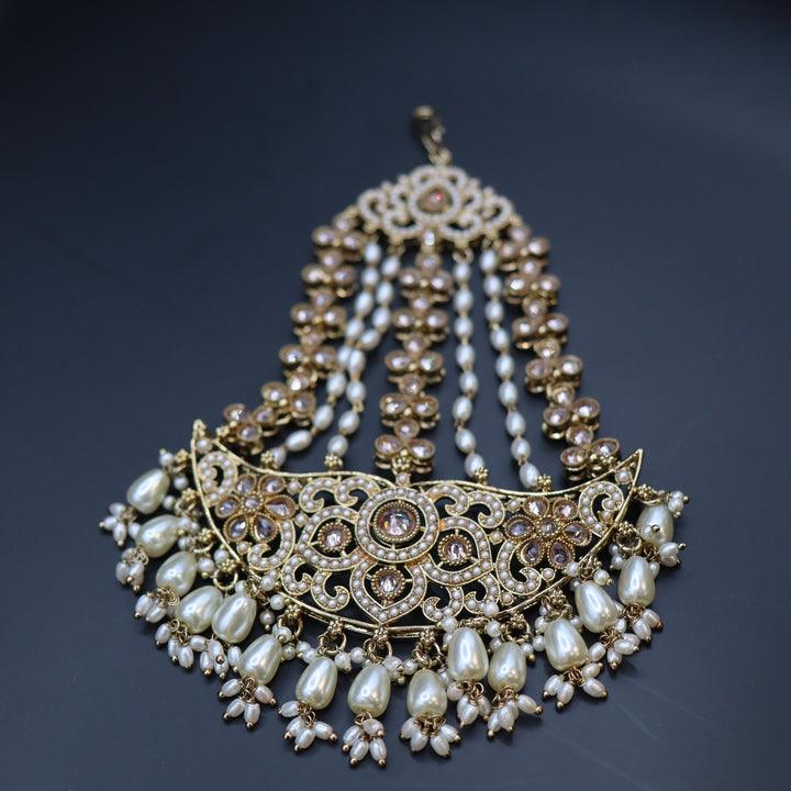 Premium Reversed AD Full Neckless Set With Jhoomar