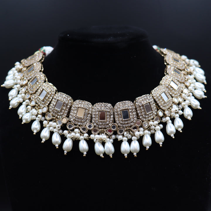 Daisy Premium Quality Mirror Work Choker Set [SKU: N010291]