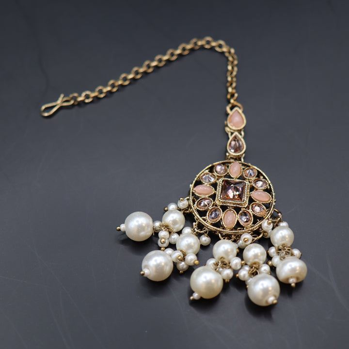 Light Pink Premium Reverse AD Full Choker Set [SKU: N011771]