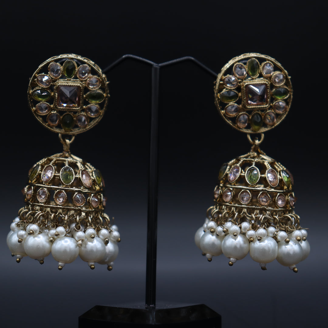 Olive Green Premium Reverse AD Full Choker Set [SKU: N011871]