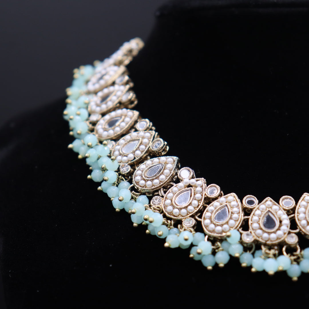 Mint Mirror Choker Set [SKU J100152]