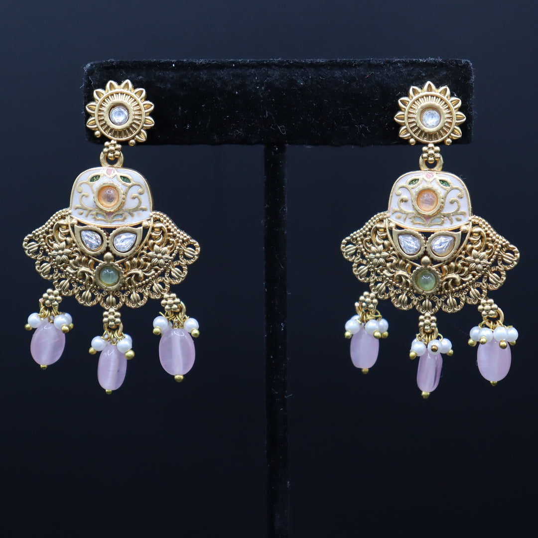 Premium Crystal Moti & Neckles Set. [SKU J100652]