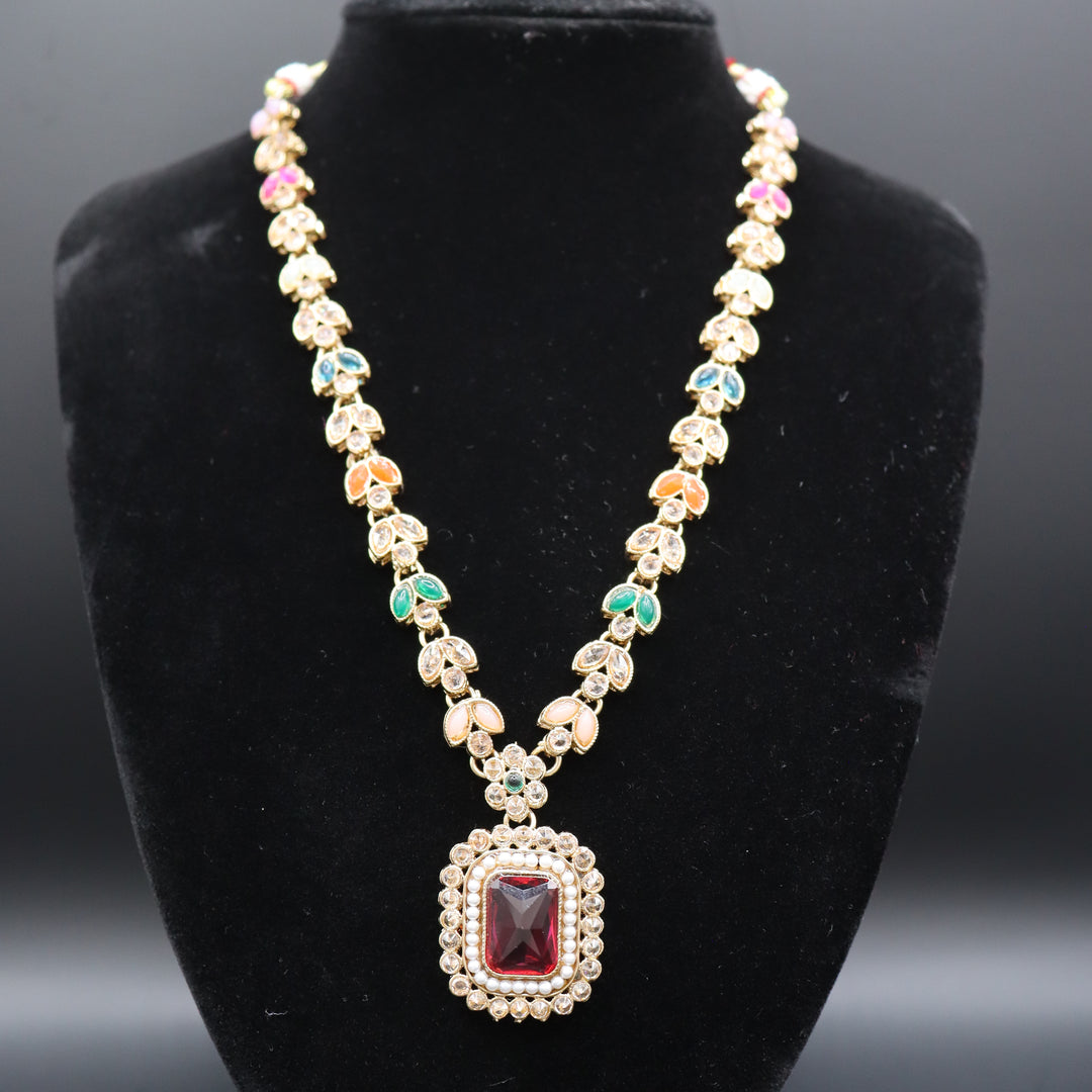 Premium Multi Colored Long Neckles [SKU J101052]