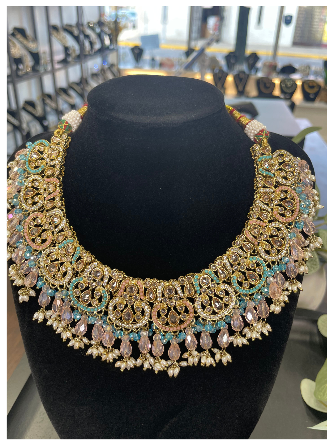Multi Colored Premium AD Stone Pakistani Set [SKU: N011422]