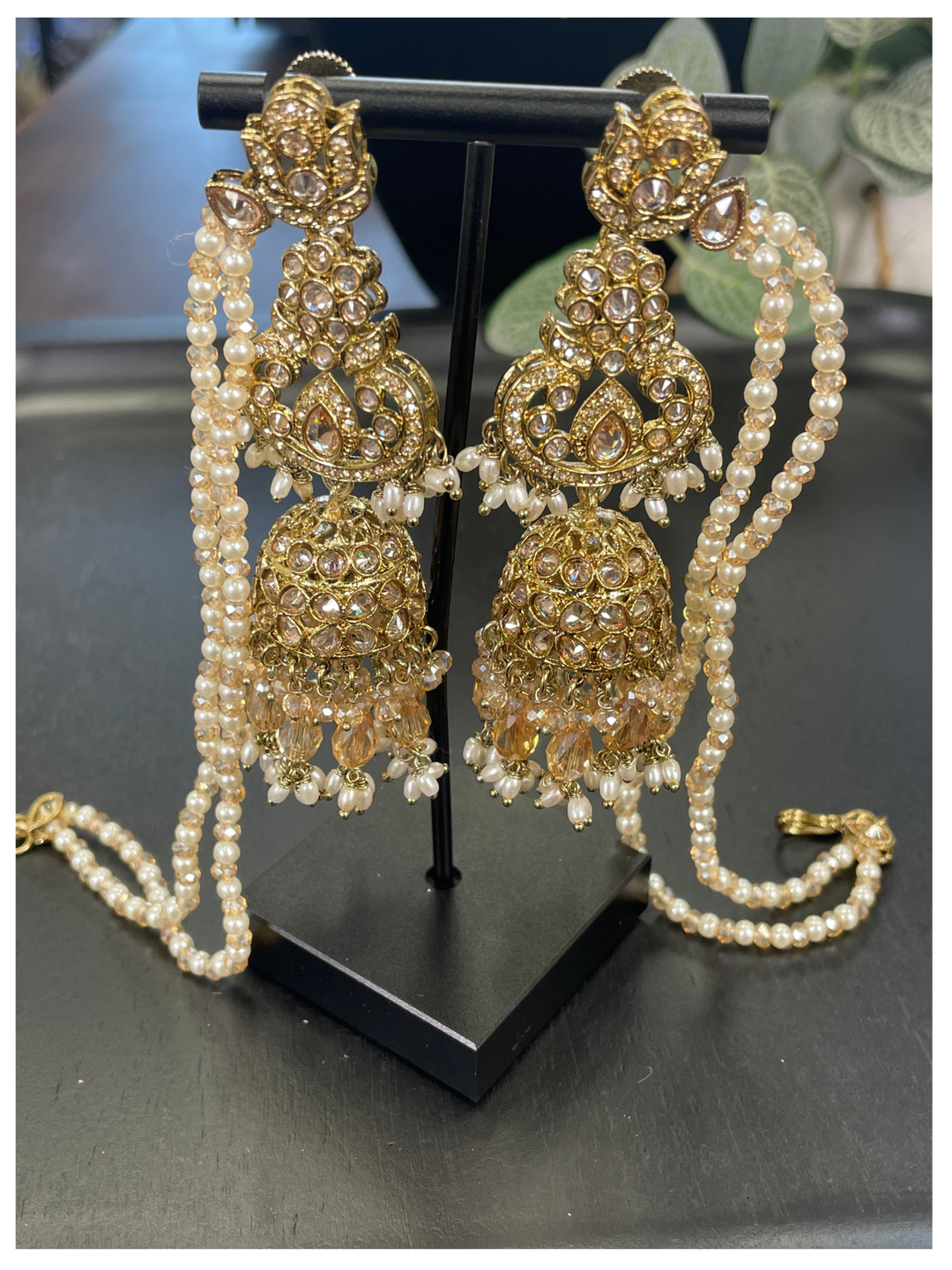 Beige Premium AD Stone Pakistani Set [SKU: N011622]