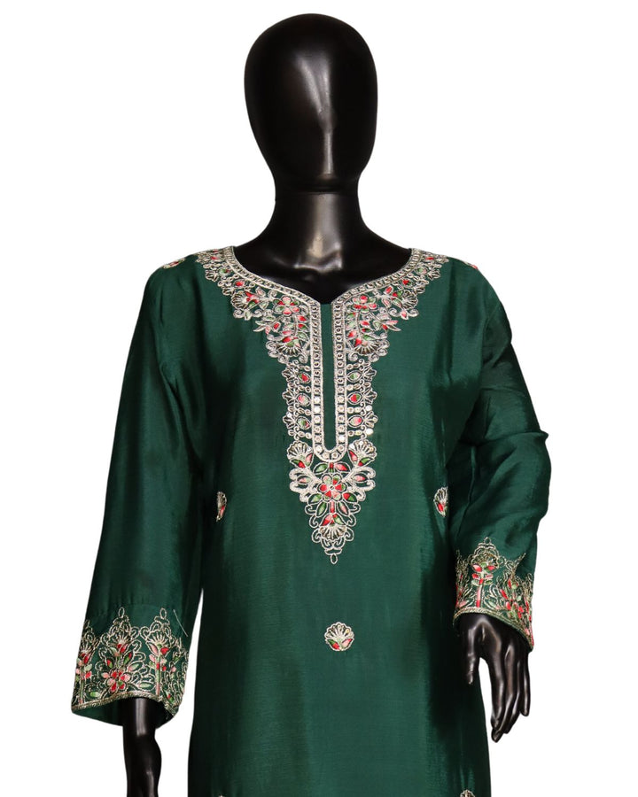 Green Designer Party Wear Salwar Suit