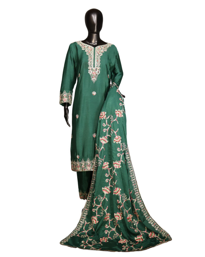 Green Designer Party Wear Salwar Suit