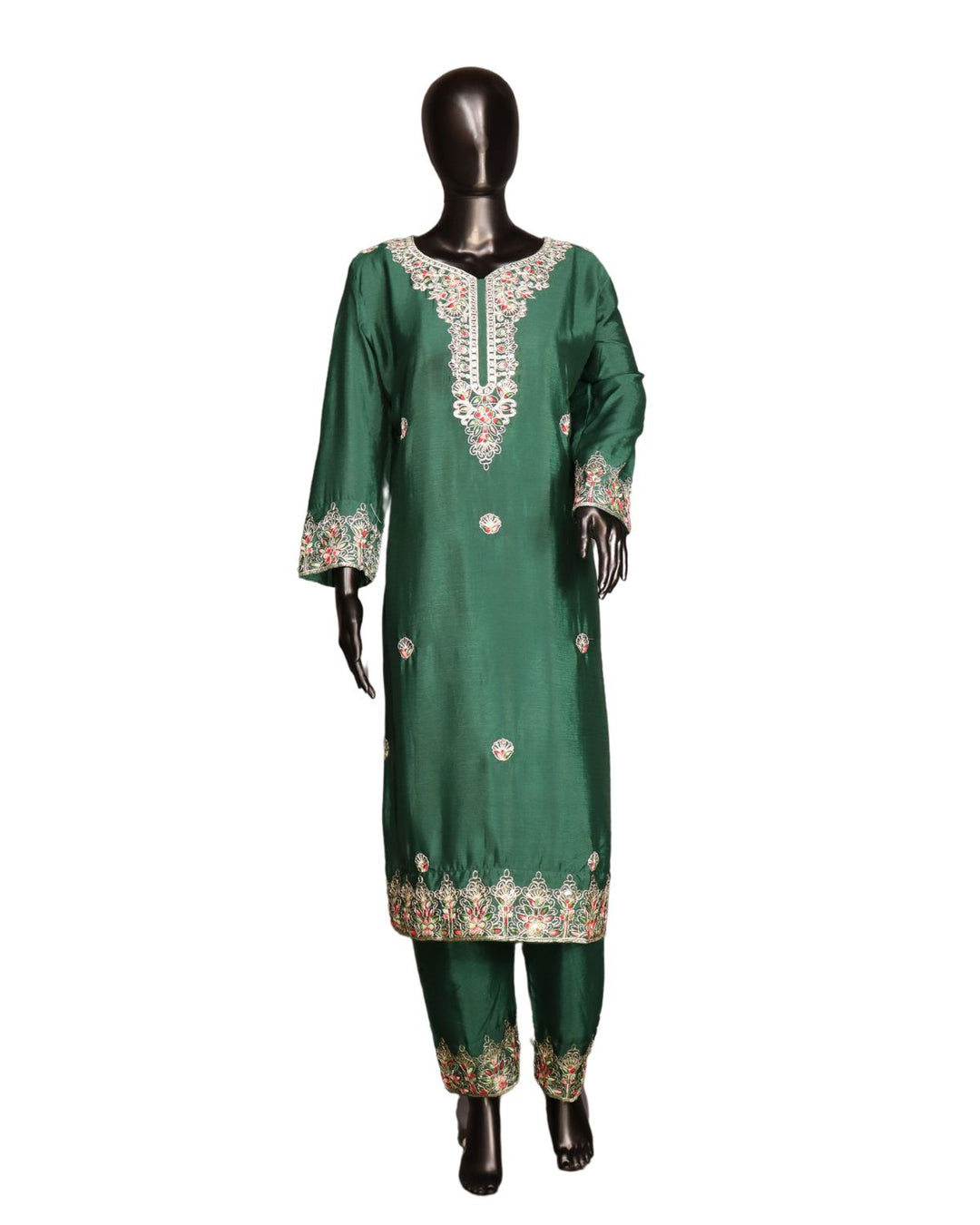 Green Designer Party Wear Salwar Suit