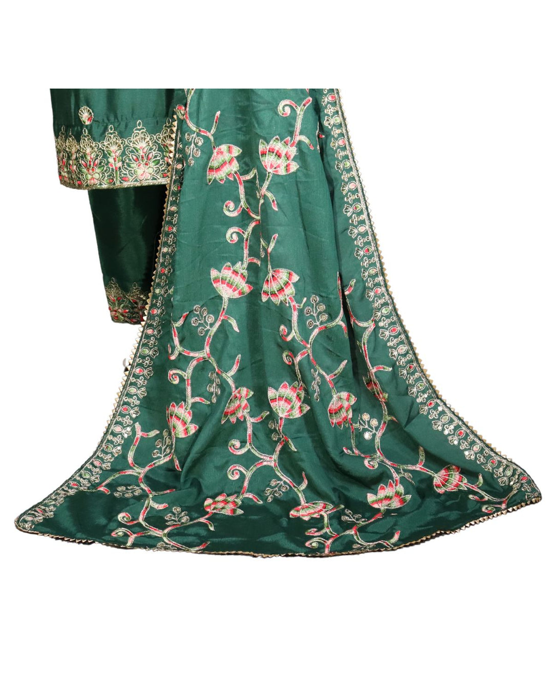 Green Designer Party Wear Salwar Suit