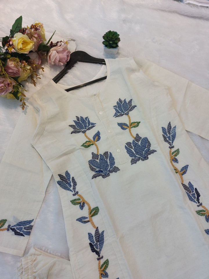 2 PIECE KHADI COTTON SUIT SET [SKU CO100151]