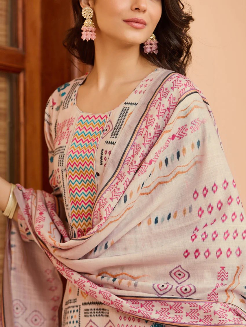 FULLY PRINTED WITH NECK PATCH WORK [SKU 100161]