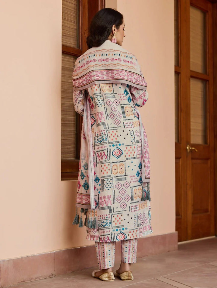 FULLY PRINTED WITH NECK PATCH WORK [SKU 100161]