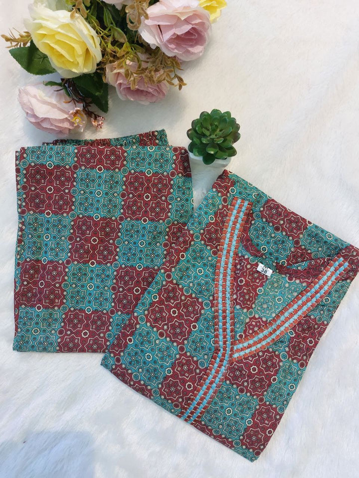 Designer fine cotton co-ord set [SKU CO100241]