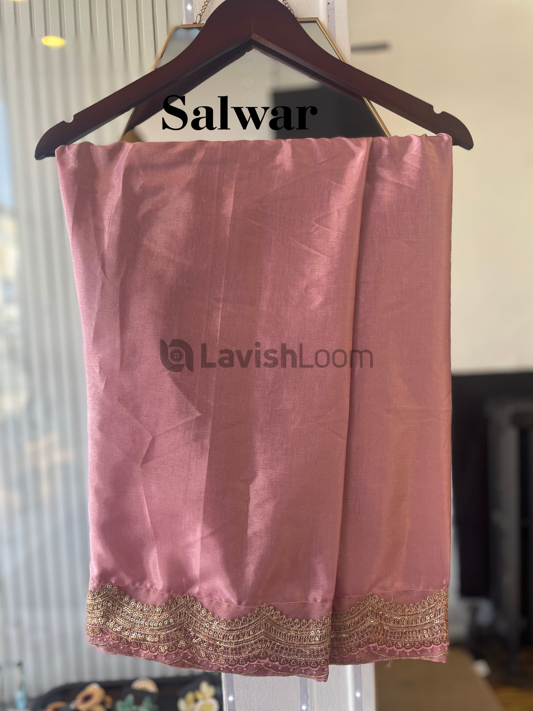 Premium Faux Georgette With Sequins Worked Salwar Suit  [D101782]