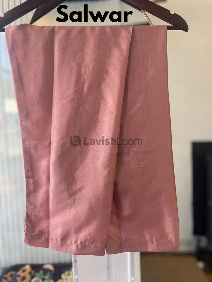 Pink Premium Heavy Organza Salwar Suit [SKU D105233]